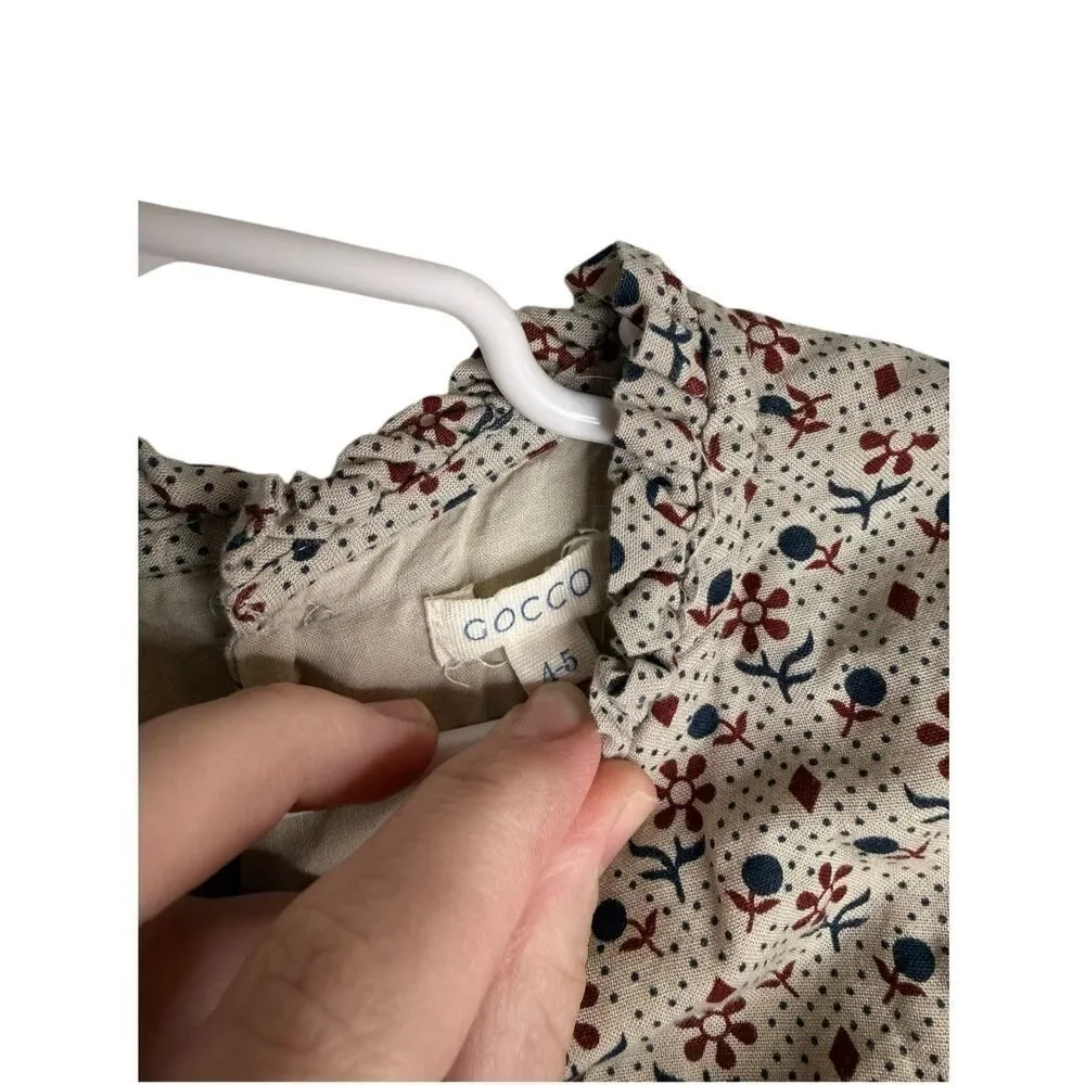 Gocco Girls Floral Tan Casual Dress Size 4-5‎ Years